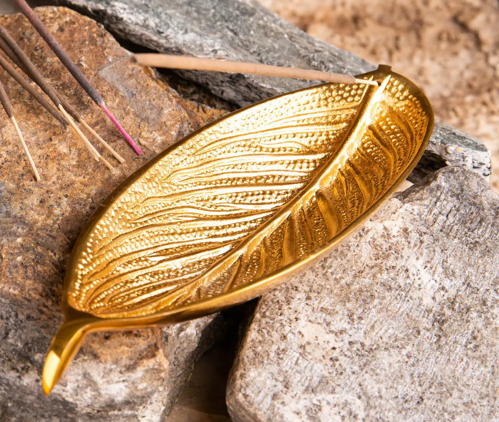 Blatt Metall Räucherstäbchenhalter Räucherstäbchenhalter