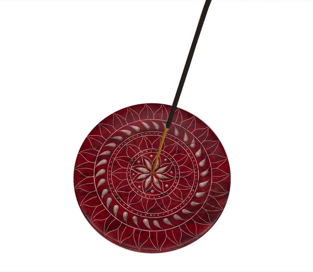 Räuchstäbchenhalter Speckstein Mandala Sonne