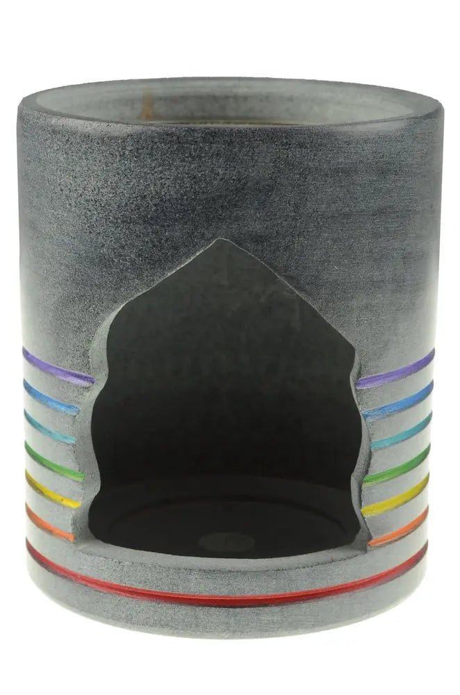 Siebverdampfer Chakra – Speckstein Räucherofen mit Edelstahlsieb
