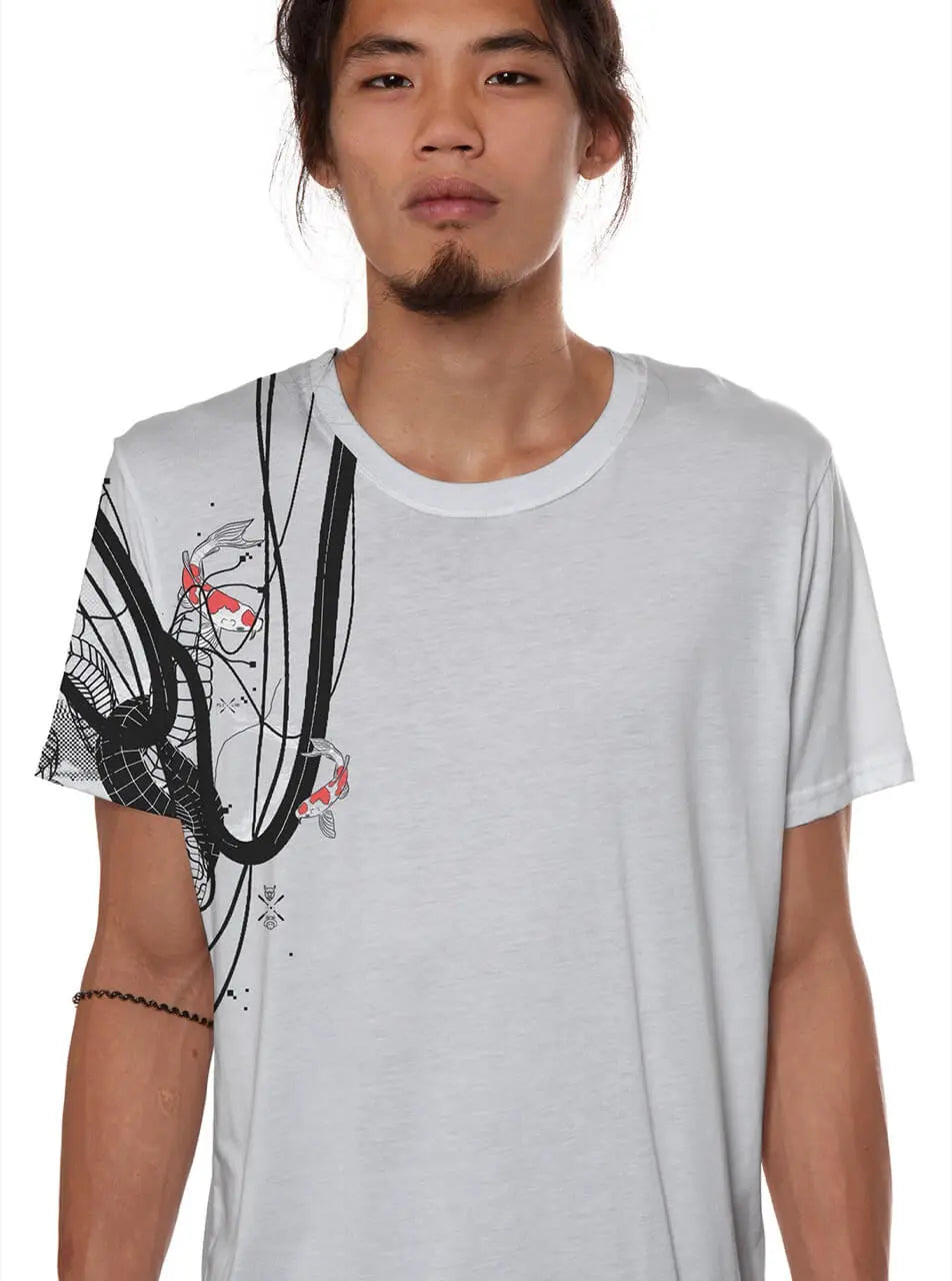 Plazmalab Geisha-Style T-Shirt Ghost Männer weiss