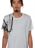 Plazmalab Geisha-Style T-Shirt Ghost Männer weiss