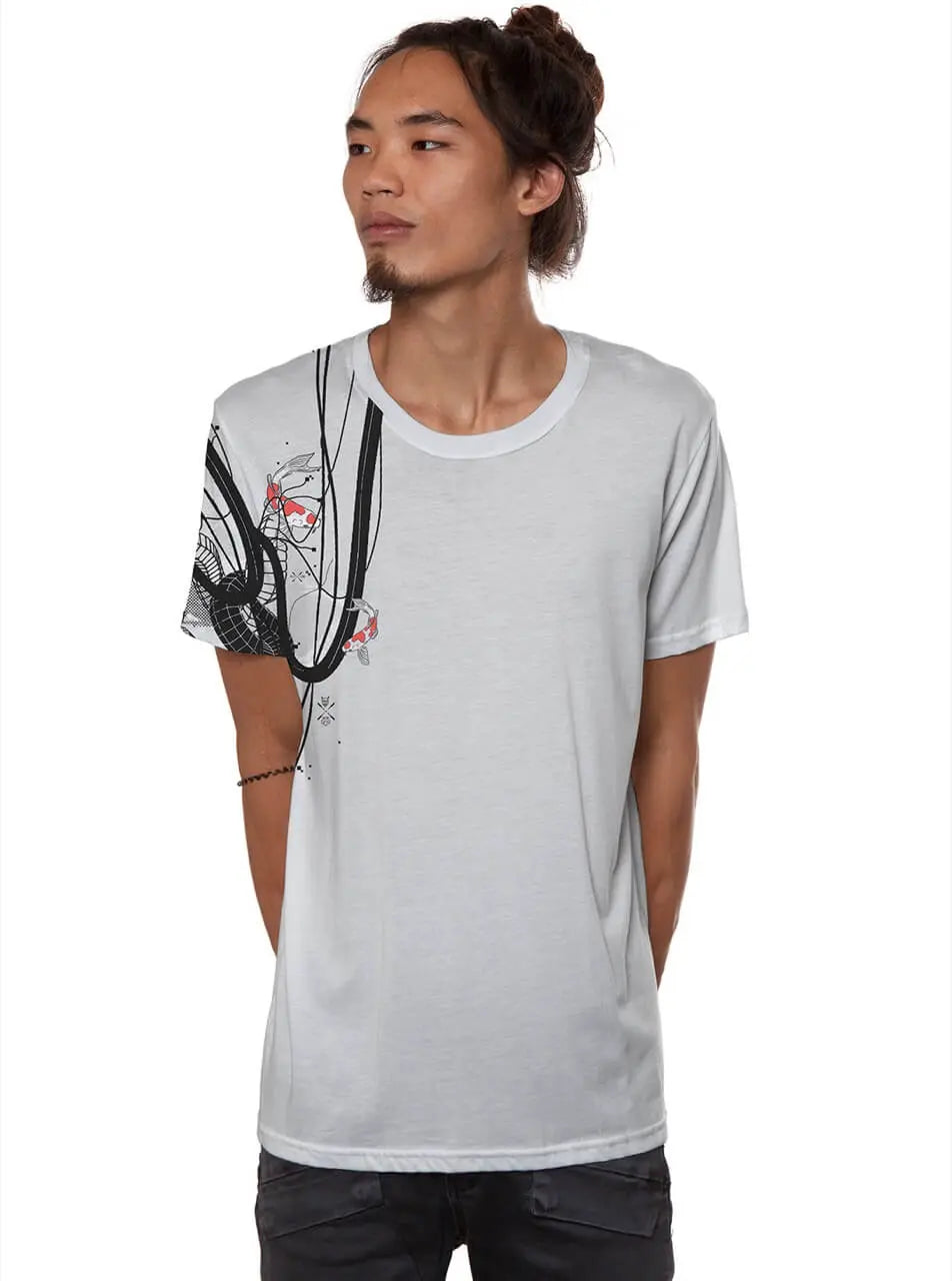 Plazmalab Geisha-Style T-Shirt Ghost Männer weiss