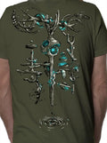 Plazmalab T-Shirt Wind-Key Psychedelic Tribal Print mit UV-Effekten