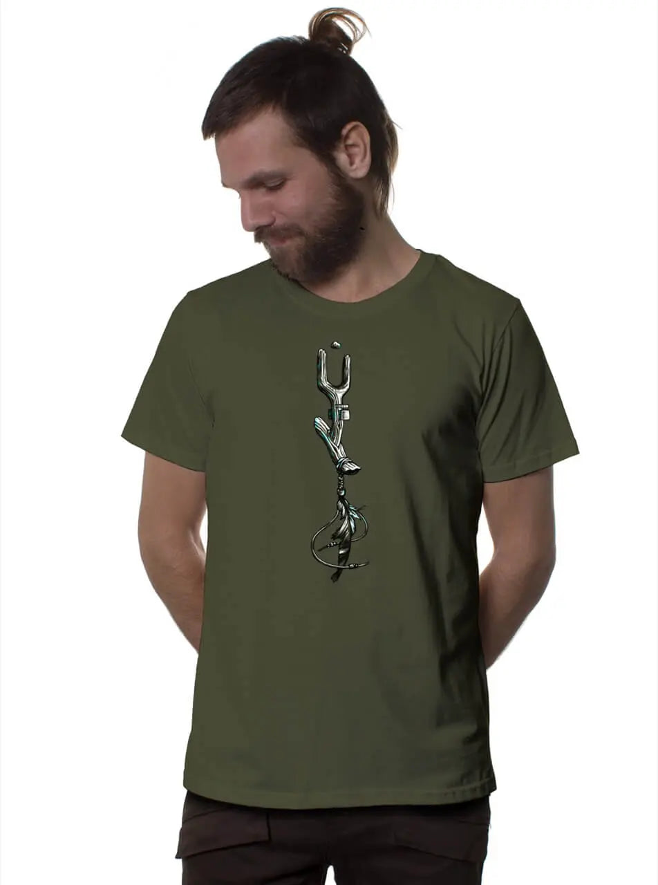 Plazmalab T-Shirt Wind-Key Psychedelic Tribal Print mit UV-Effekten