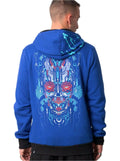 Plazmalab Sweat Jacke Bloom-Eyes Schädel & Blumen