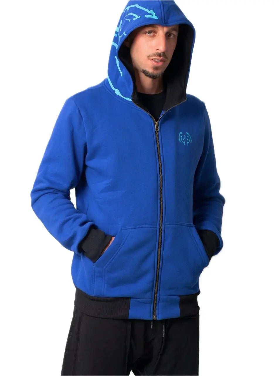 Plazmalab Sweat Jacke Bloom-Eyes Schädel & Blumen