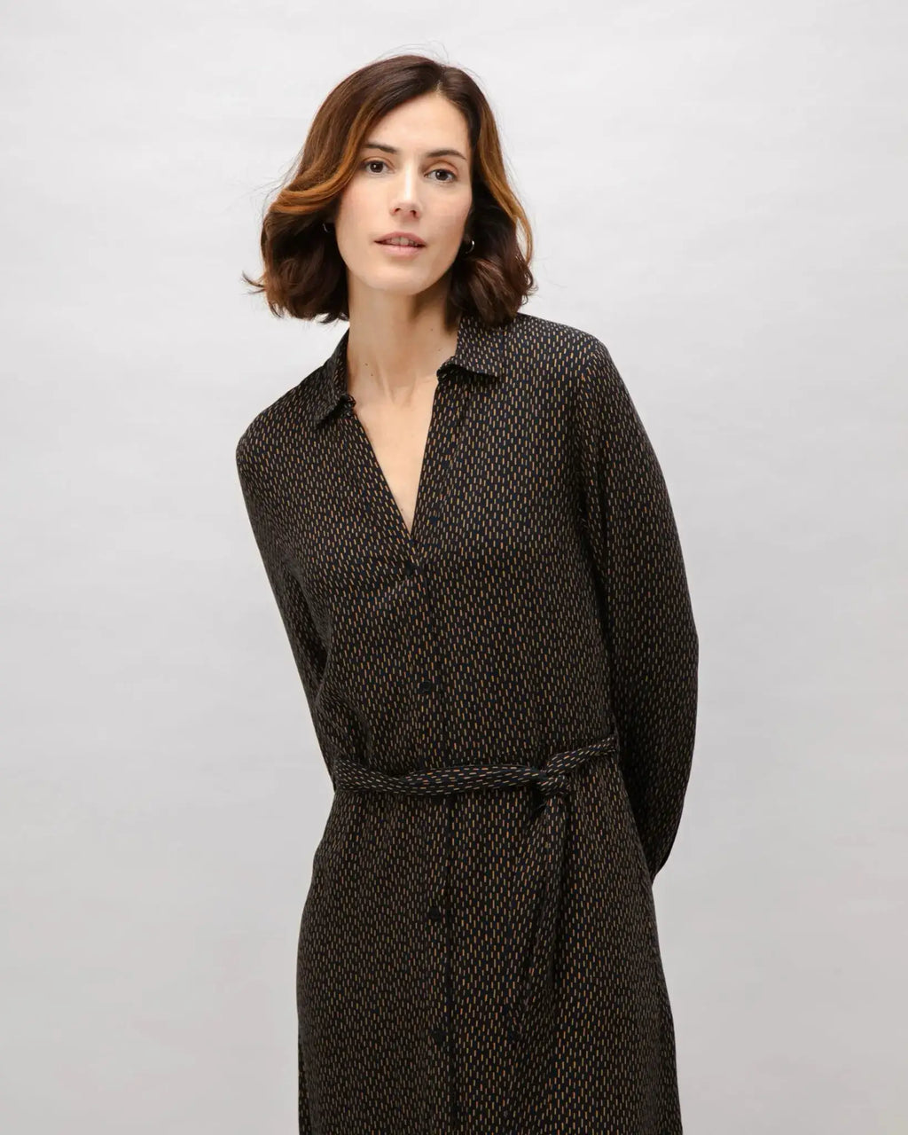 Brava Langärmliges Maxi-Kleid "Mist" – Nachhaltig & Elegant