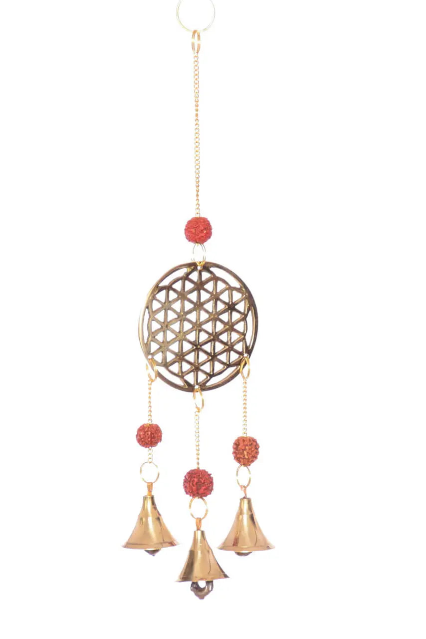 Einfaches Blume-des-Lebens Mobile, Rudraksha ✨ Handgefertigt