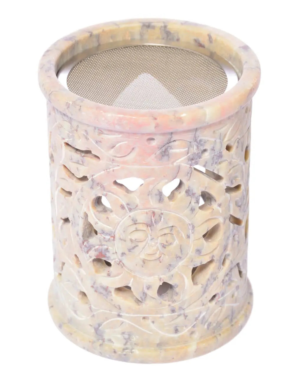 Siebverdampfer Speckstein Sonne indisch florales Motiv