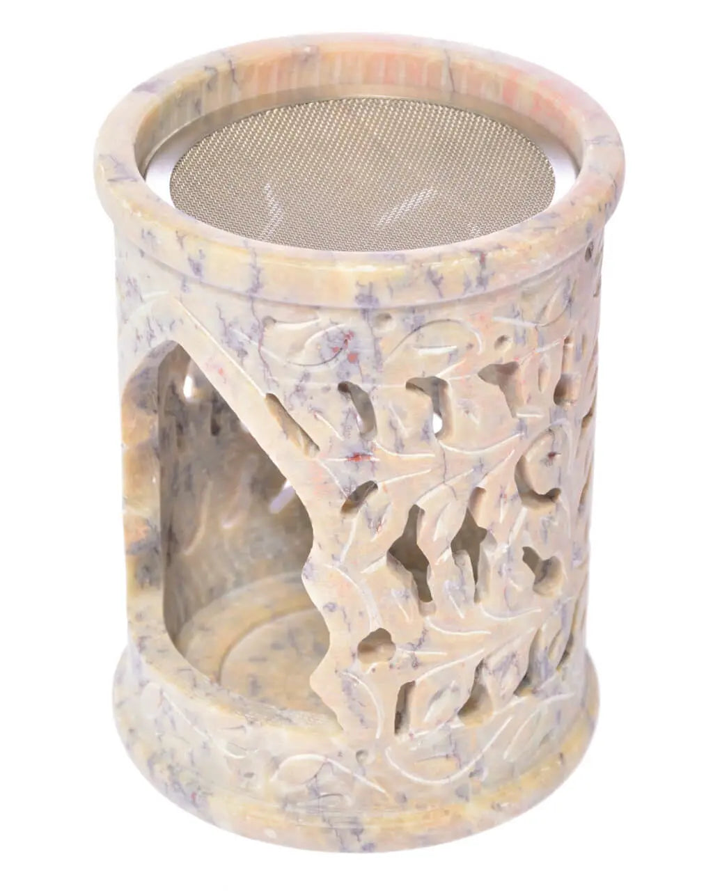 Siebverdampfer Speckstein Sonne indisch florales Motiv