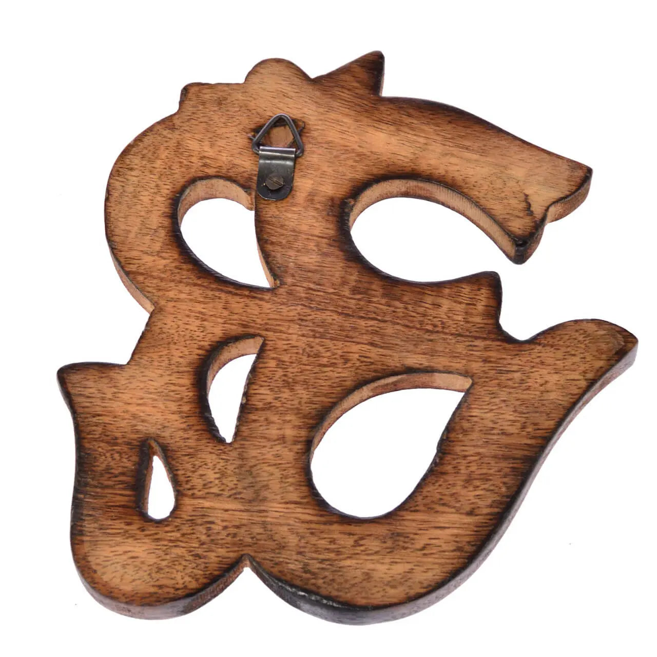 Om Holz Wanddekoration Handgeschnitzt, Spirituelle Goa Deko,