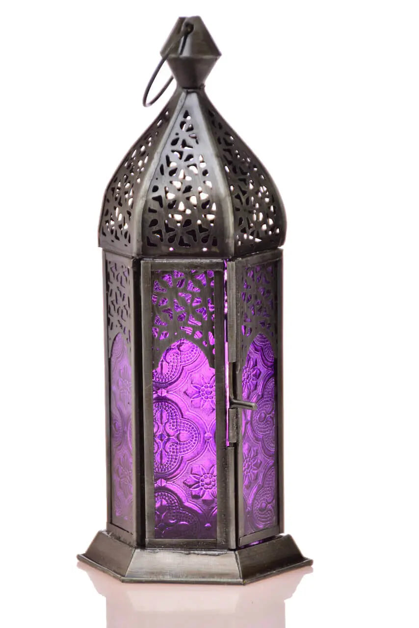 Sechseckige Laterne Teelicht orientalischer Teelicht-Lampion