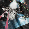 Dedicated Damen T-Shirt – Weltraum Katzen mit Laserblick Bio & Fair