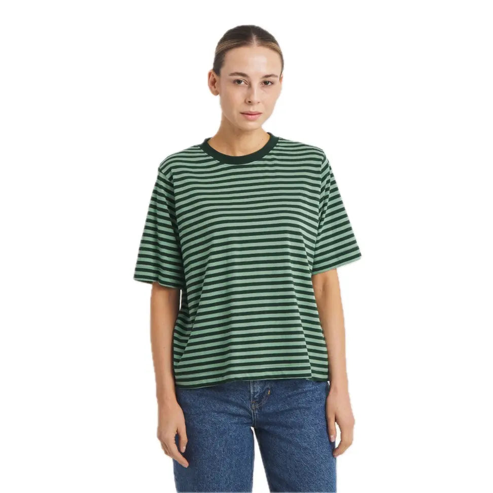 Dedicated Boxy T-Shirt Vadstena Stripes