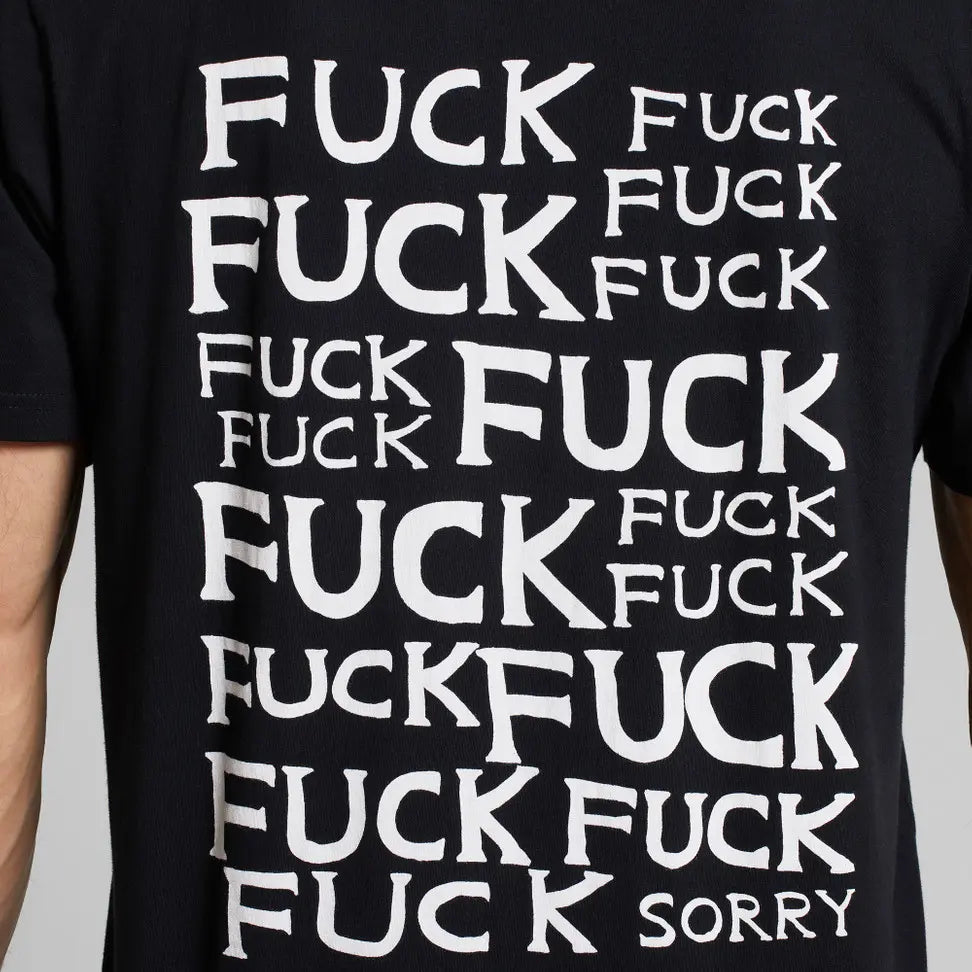 Dedicated Männer T-Shirt Fuck-Sorry Schwarz fair produziert