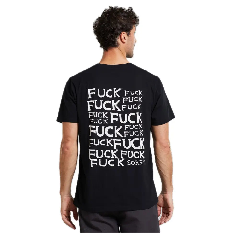 Dedicated Männer T-Shirt Fuck-Sorry Schwarz fair produziert