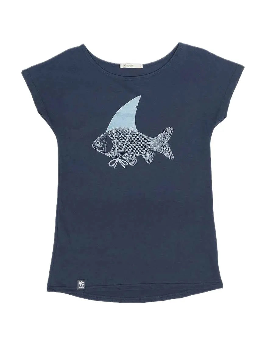 Zerum Haifisch Flosse Damen T-Shirt Lea Bio vegan Fair