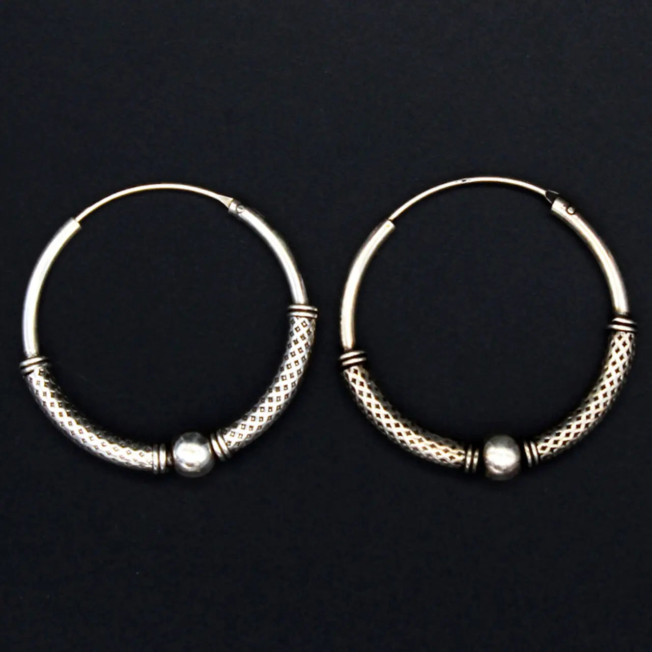Creole Paar Ohringe Silber Echtsilber Ohrschmuck