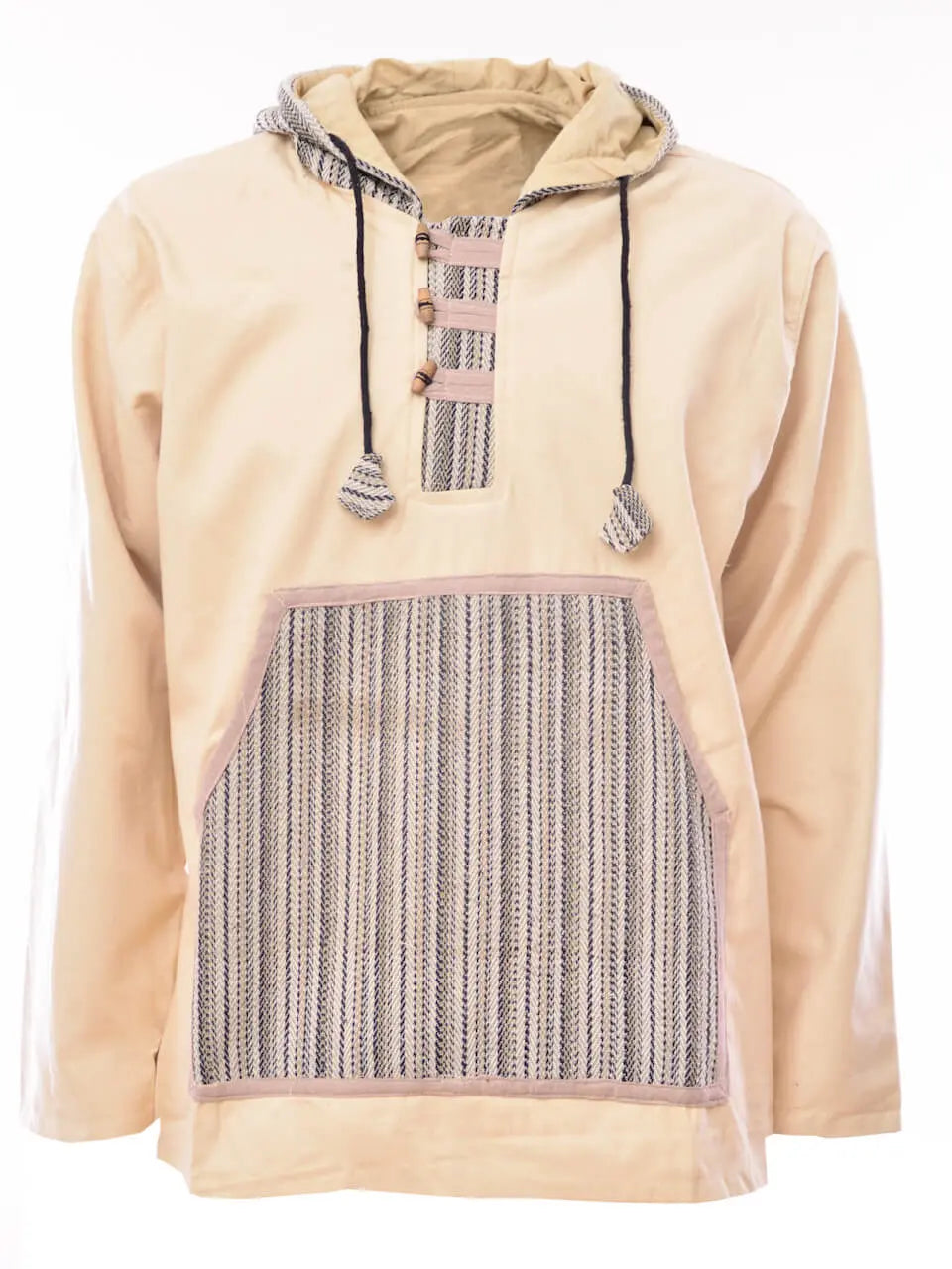 Hoody, grobe Baumwolle - grobe Baumwolle