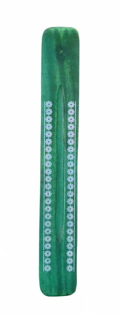 Räucherhalter Holz, grün RÄUCHERSTÄBCHEN
