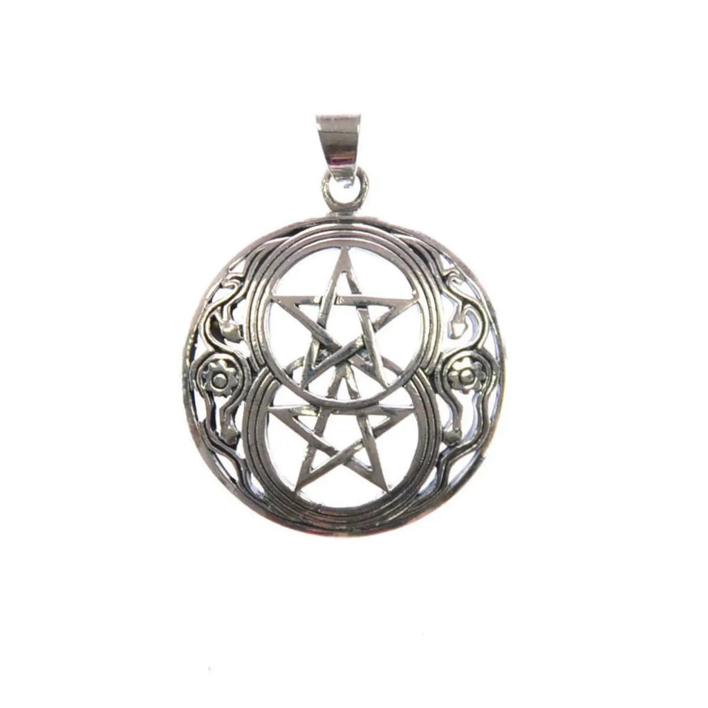 Pentagramm Silberanhänger 925 Silber Schmuck Silberanhänger