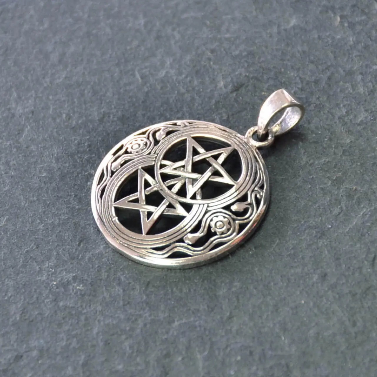 Pentagramm Silberanhänger 925 Silber Schmuck Silberanhänger