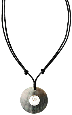 Kette Perlmutt Shivaauge Naturschmuck Halskette