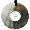 Kette Perlmutt Shivaauge Naturschmuck Halskette