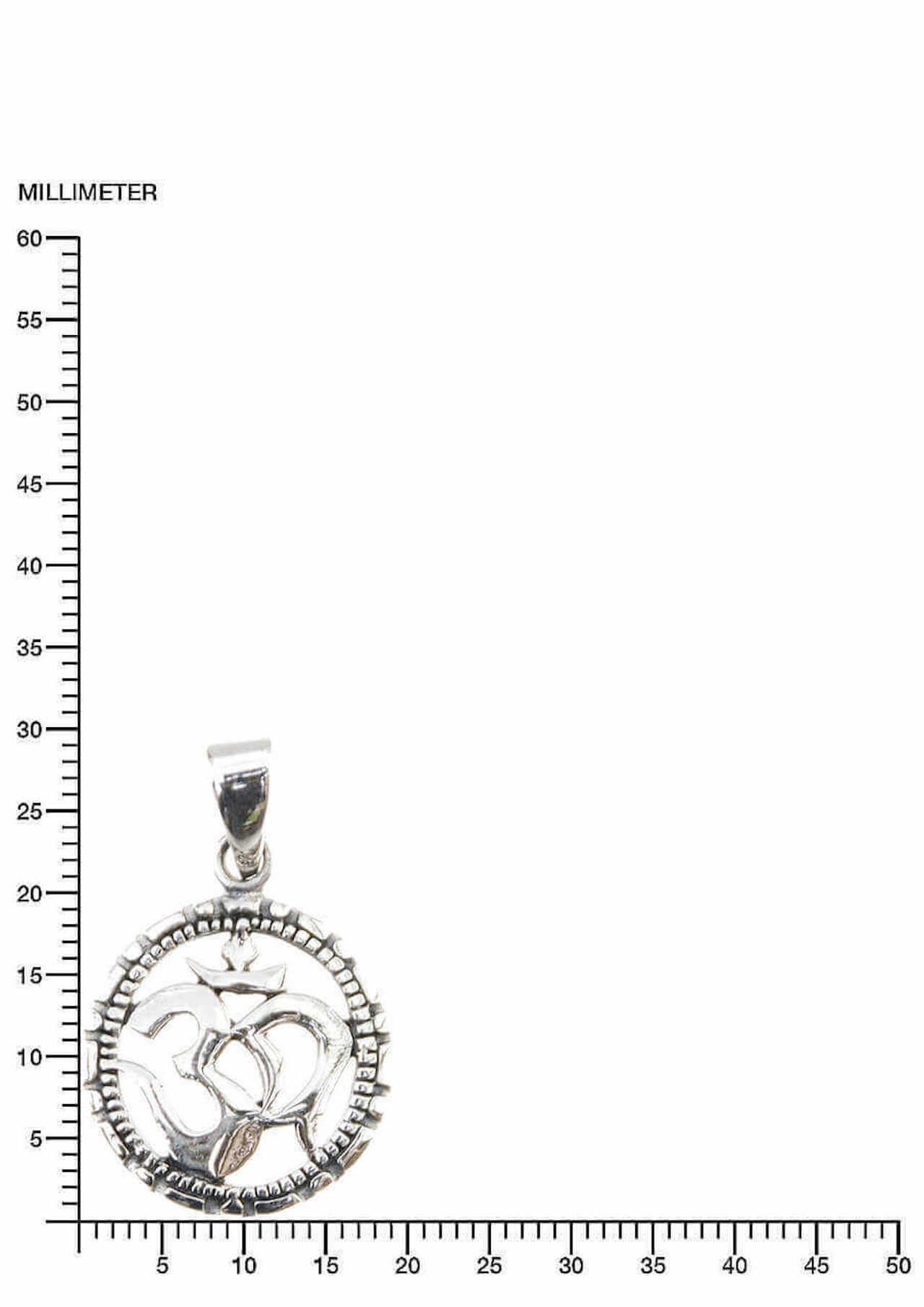 Om-Symbol 925 Silberanhänger Silberschmuck Goa
