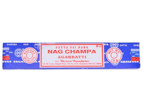 Nag Champa Räucherstäbchen Satya Sai Baba 15, 40 & 100gr