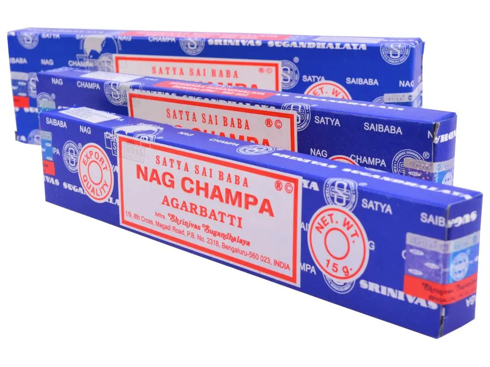 Nag Champa Räucherstäbchen Satya Sai Baba 15, 40 & 100gr