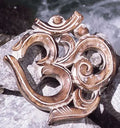 OM Symbol Mangoholz, 19cm Ohm, Aum Wanddeko
