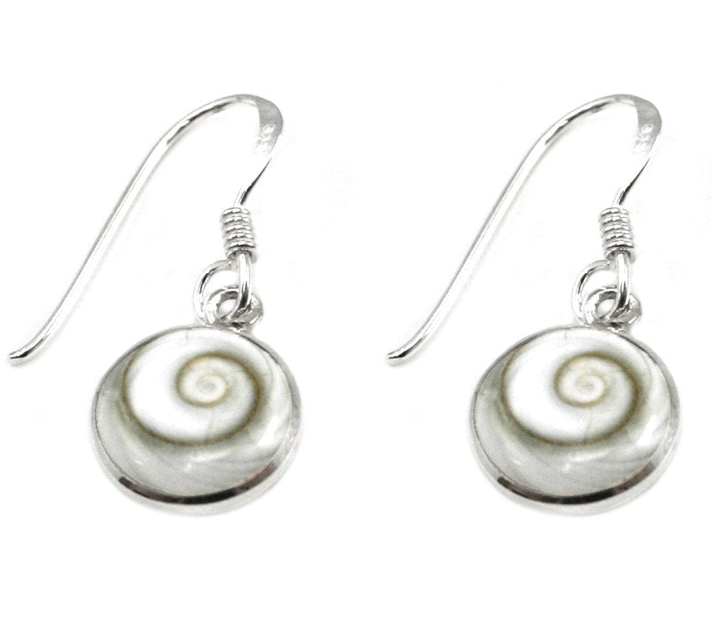 Shivaauge Ohrringe rund offen – 925Silber
