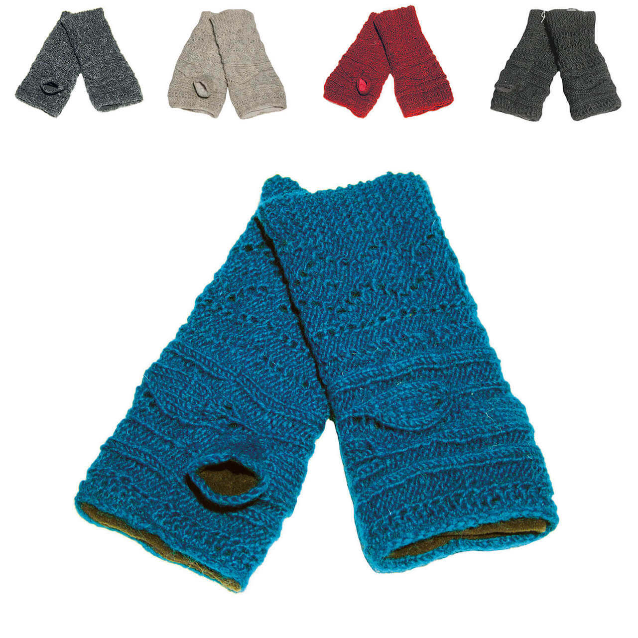 Strickstulpen Rachel mit Fleecefutter, Trendiges Strickmuster