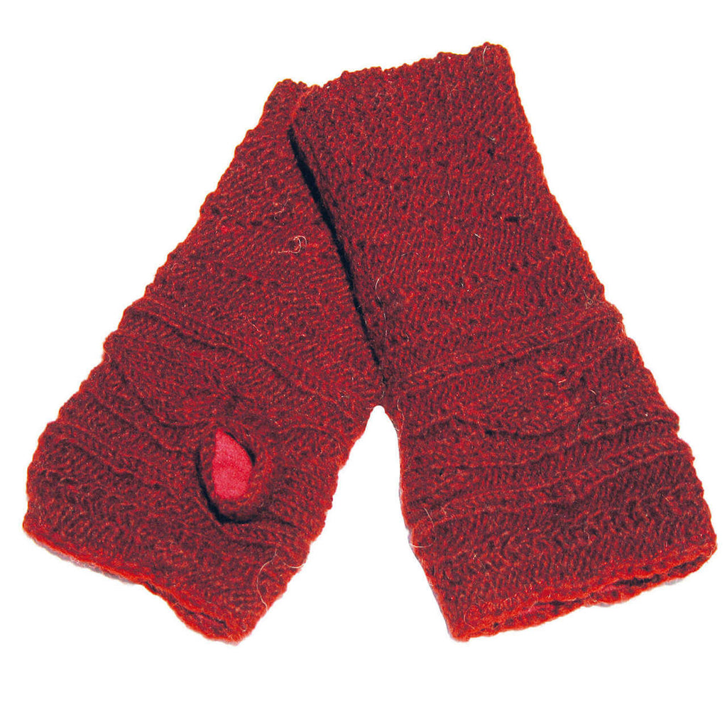 Strickstulpen Rachel mit Fleecefutter, Trendiges Strickmuster