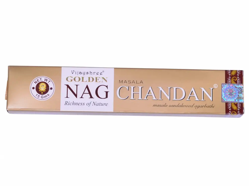 Sandelholz Räucherstäbchen Golden NagChandan Vijayshree