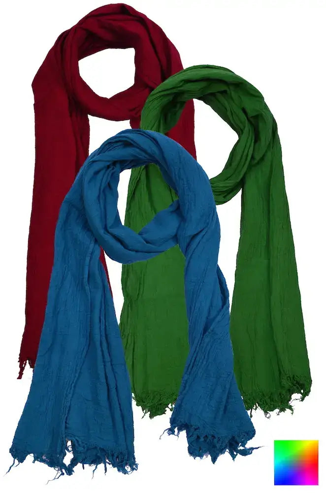 TALISMAN Baumwollschal uni - einfarbige Tücher