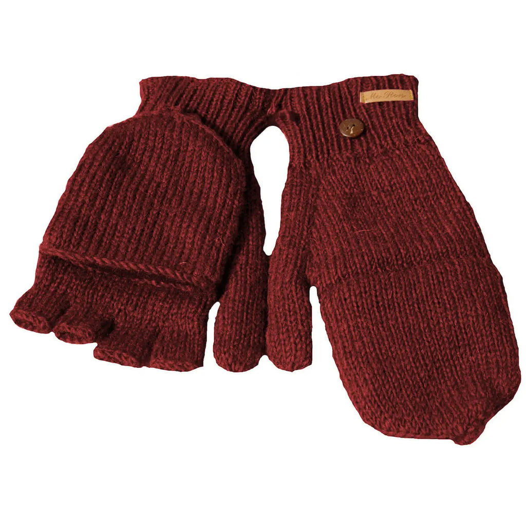 Strickklapphandschuhe Vanessa mit Fleecefutter