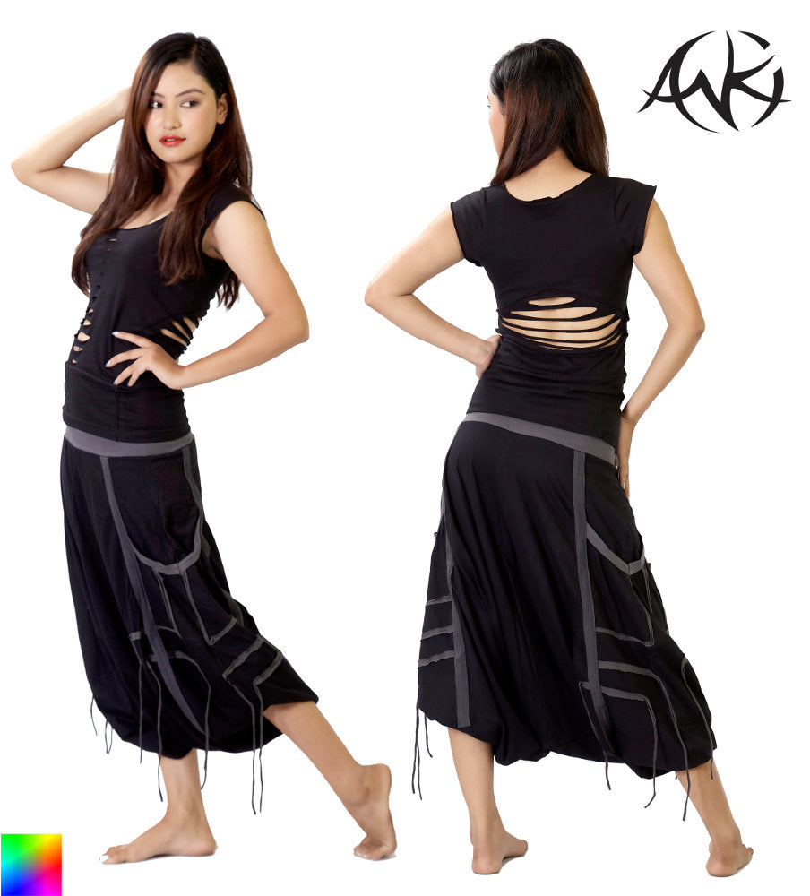 Anki Haremhosen Fransen Pumphose Goa Hose