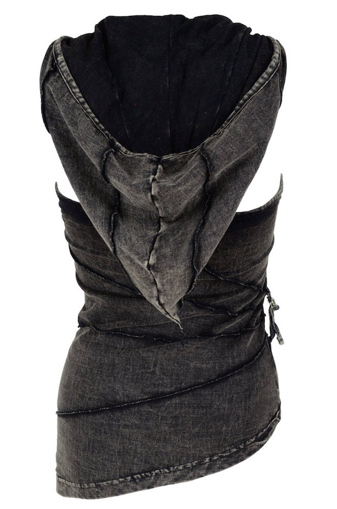 Zipfelkapuzen Top KIM, Kappnähte, Anki design – spitze Kapuze, Schnalle