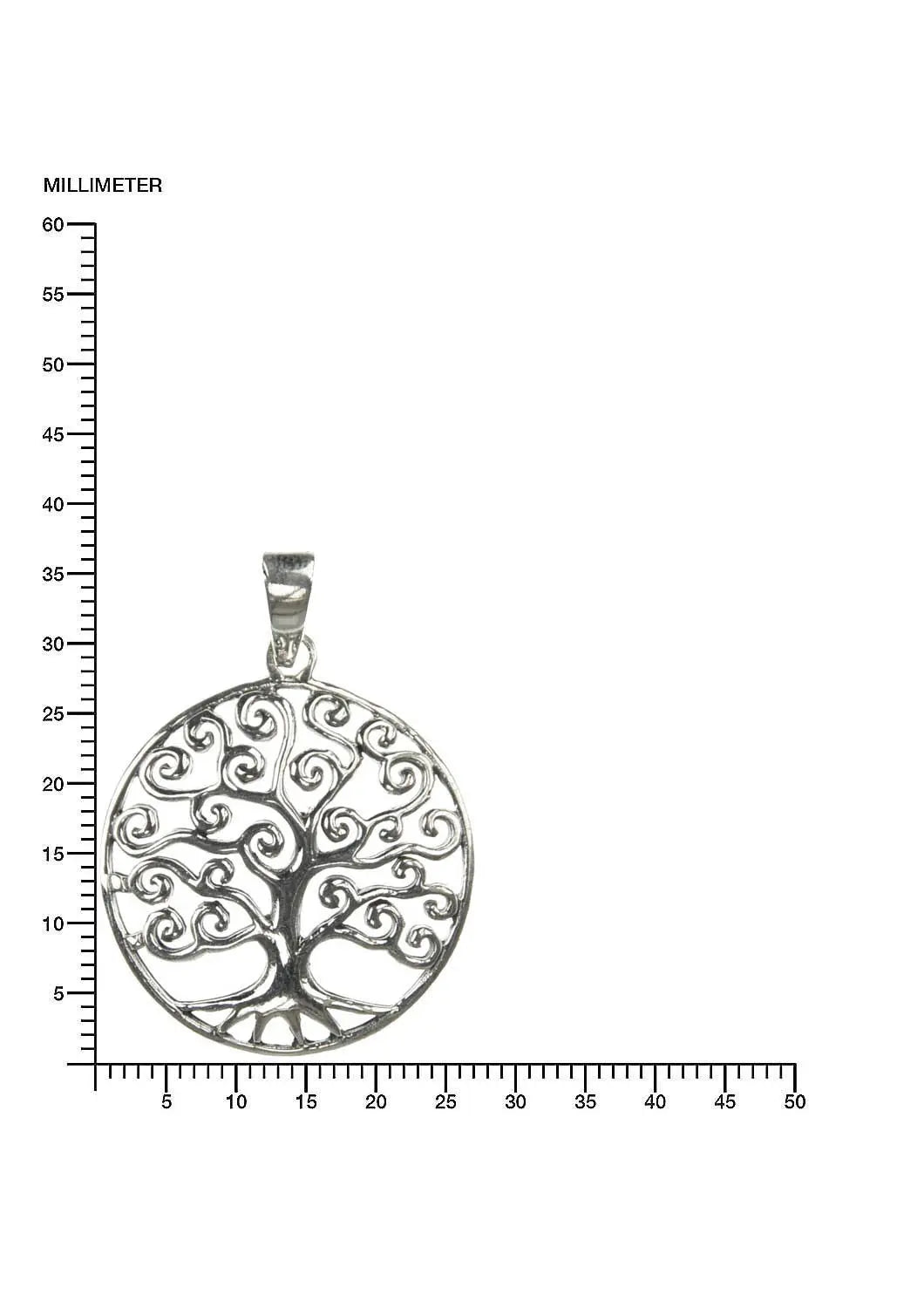 Baum Anhänger, spiralförmige Äste Lebensbaum