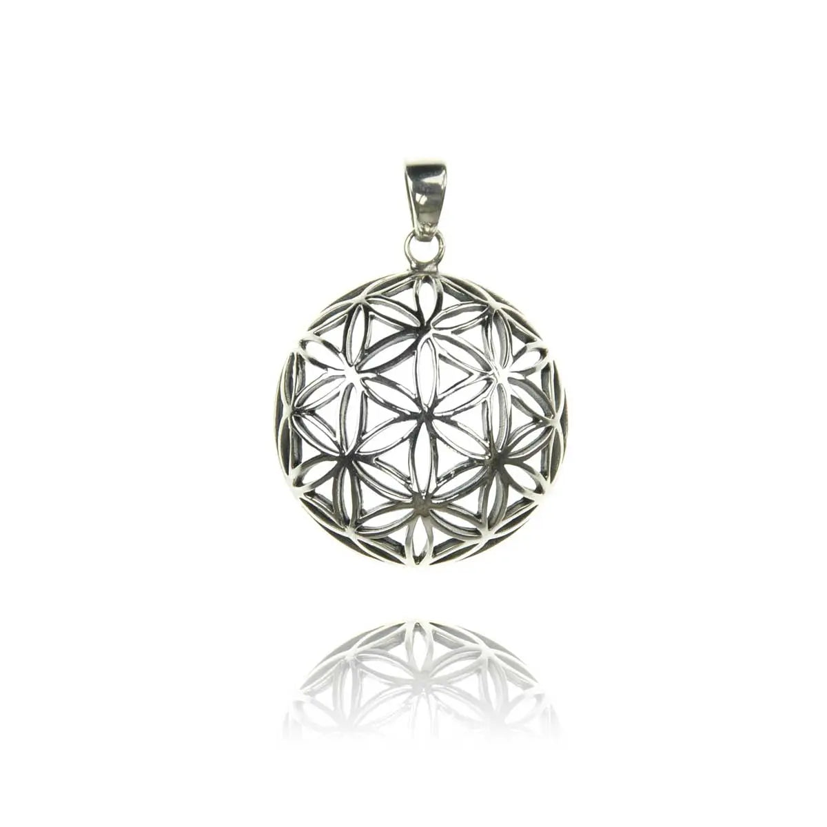 Blume des Lebens Anhänger, Stark gewölbt Schmuck