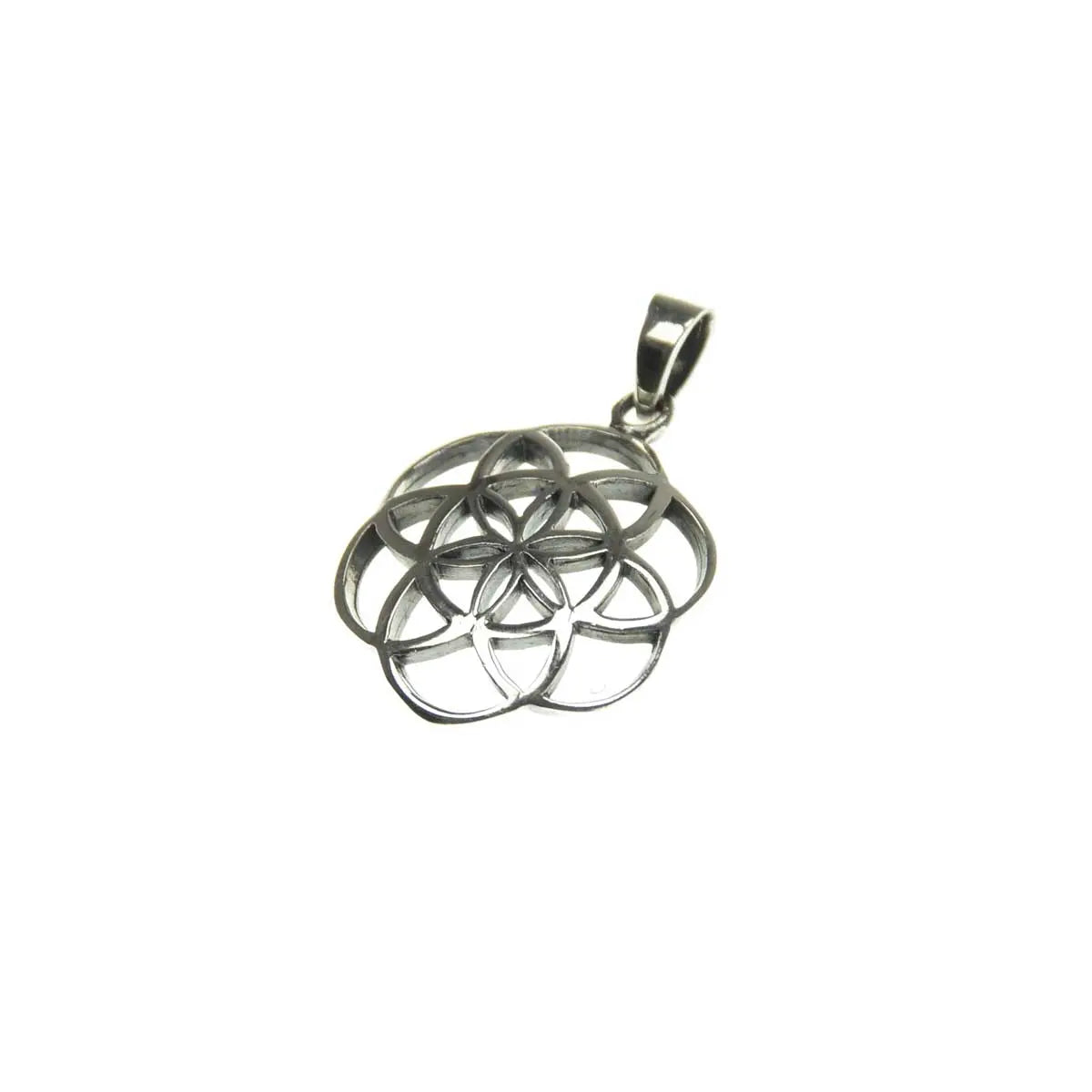 Blume des Lebens, einfach Anhänger Silber