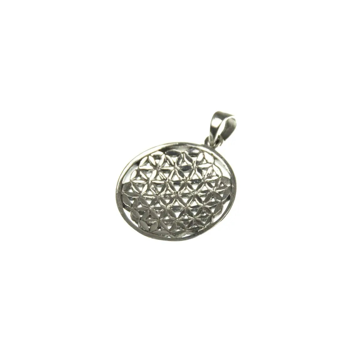 Blume des Lebens Anhänger nach innen gewölbt Schmuck