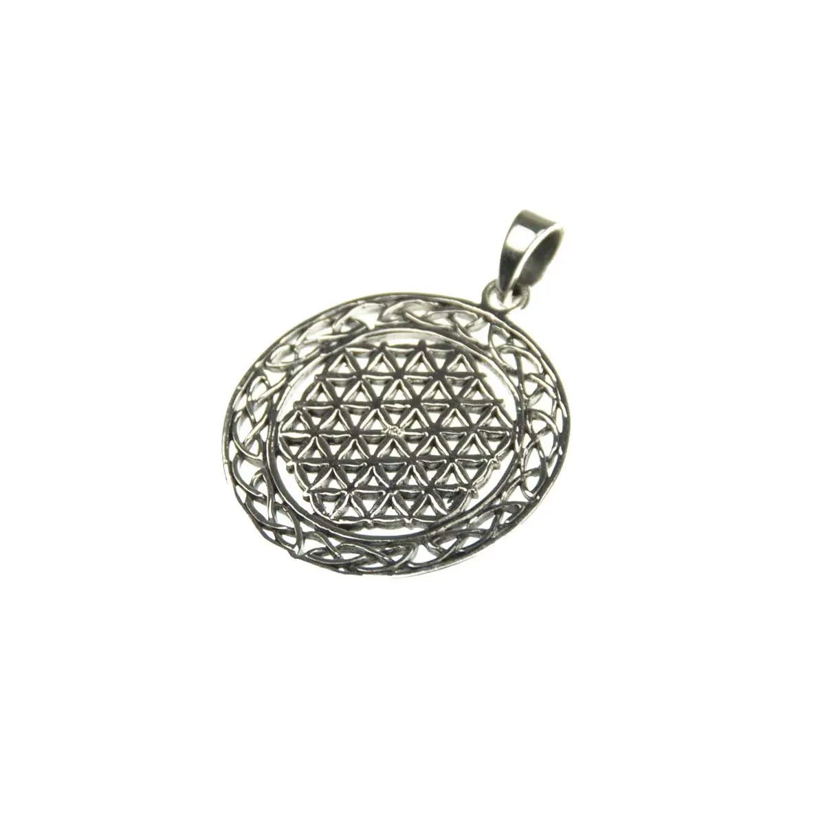 Blume des Lebens Anhänger Knotenmuster Schmuck