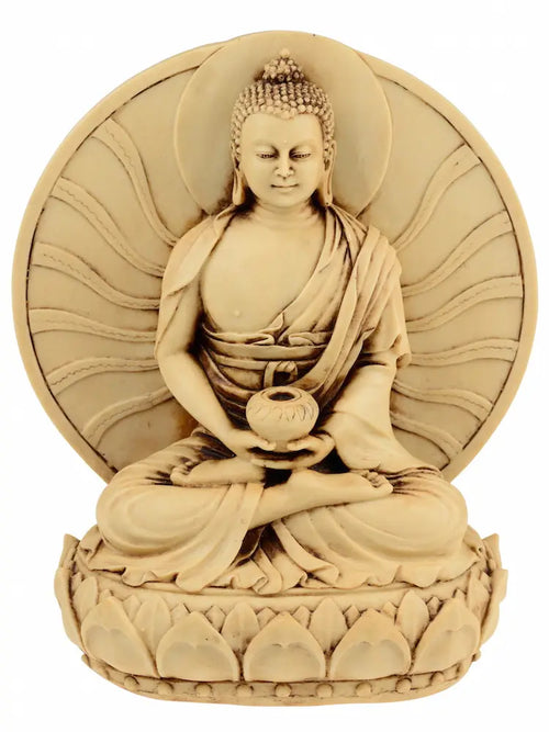 Amithaba Buddha mit Sonne - Statue Talisman Rostock