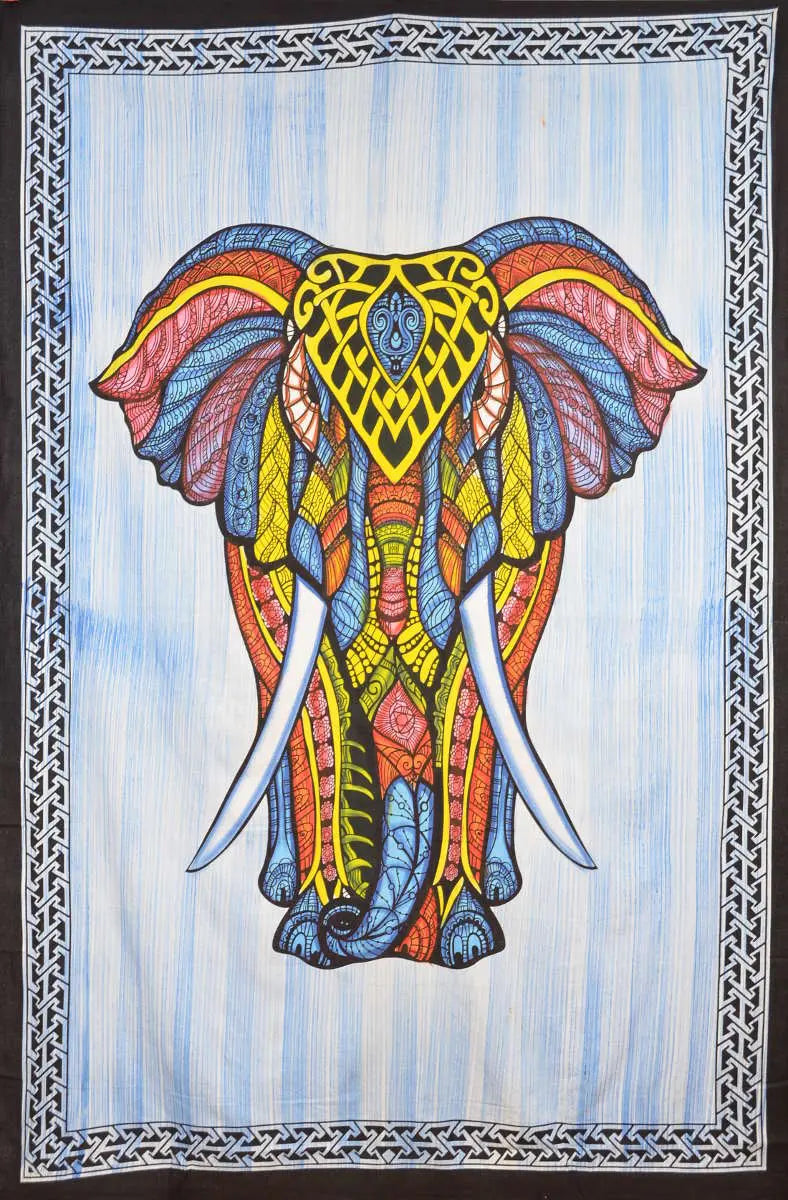 Elefant indisches Wandtuch grosse Tücher