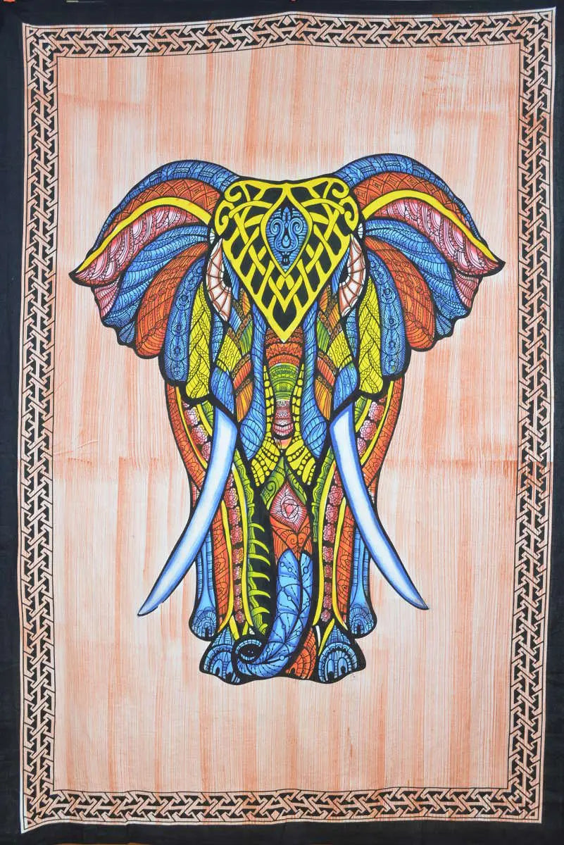 Elefant indisches Wandtuch grosse Tücher