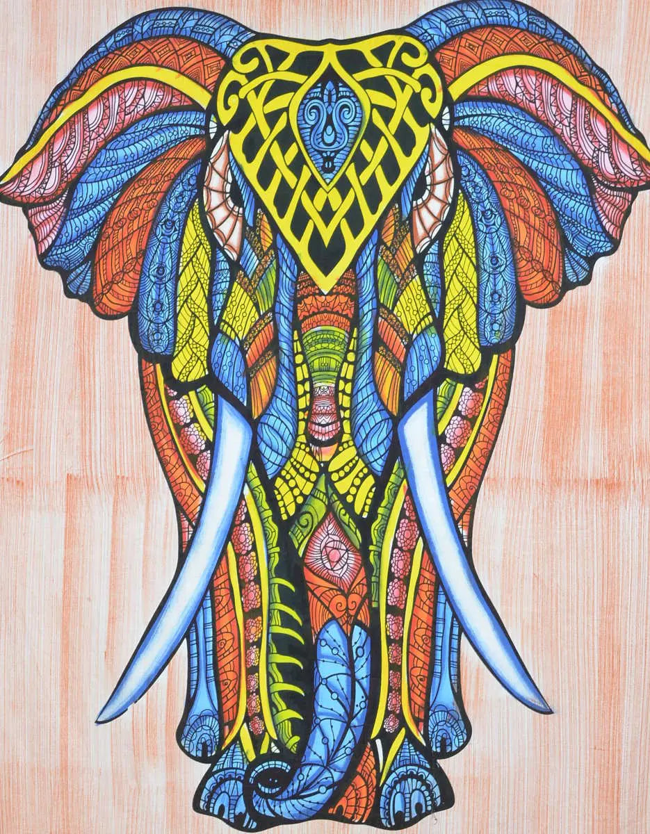 Elefant indisches Wandtuch grosse Tücher