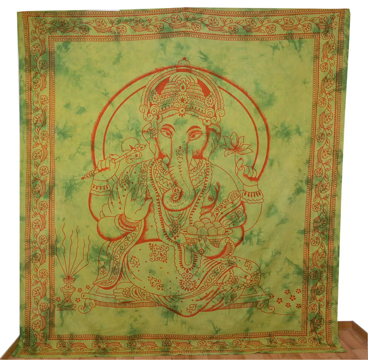 Ganesha Batik Wandtuch – Tagesdecke & Raumteiler